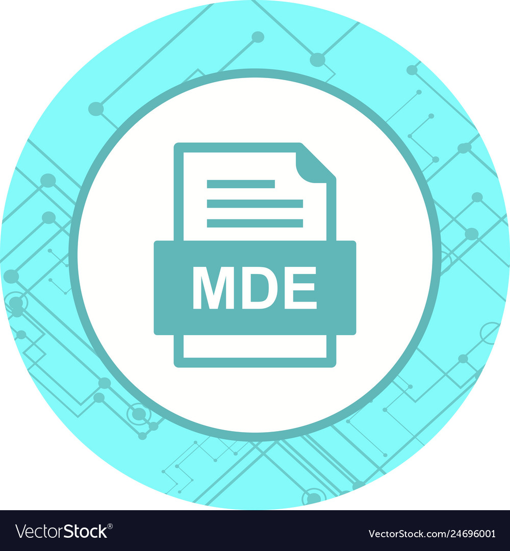 Mde file document icon