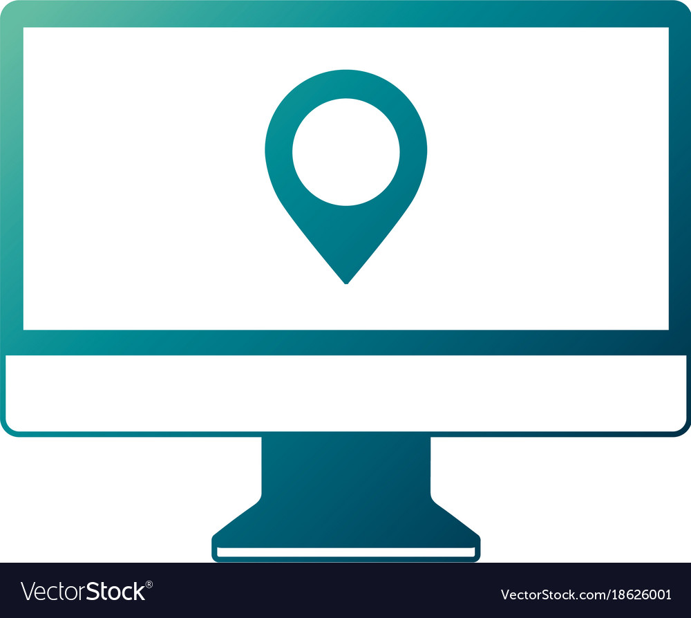 Monitor Computerpointer-Karte auf Bildschirm-App