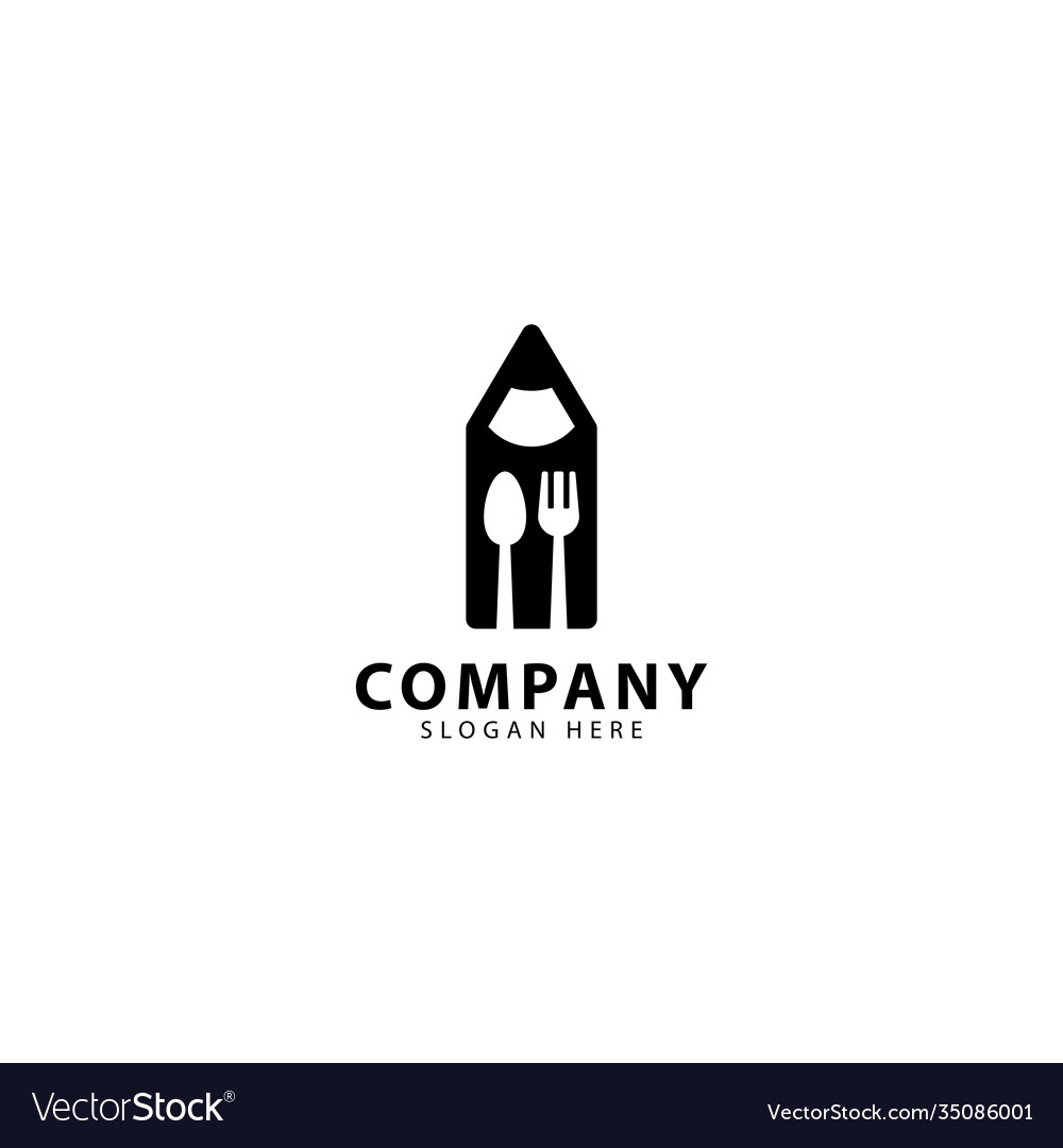 Restaurant logo design with forks and spoons