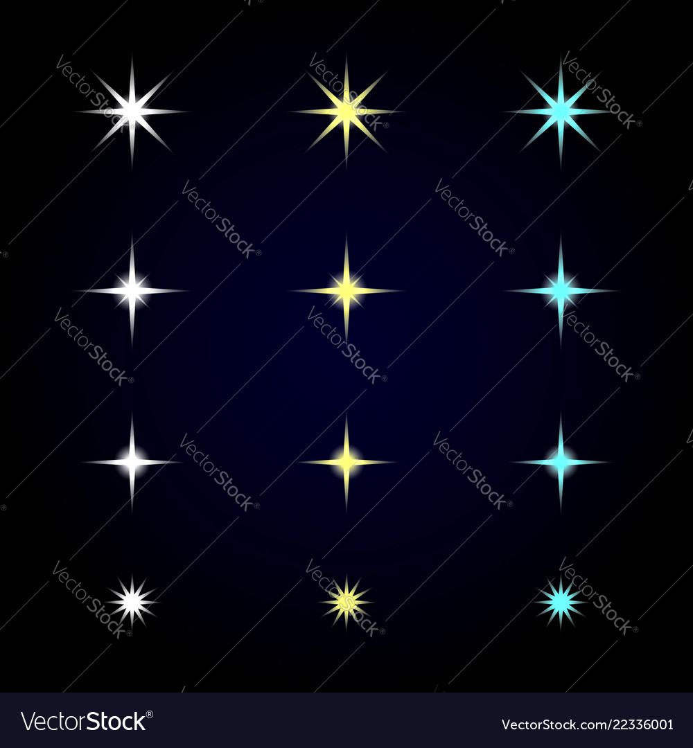 Stars And Sparkles Royalty Free Vector Image - Vectorstock