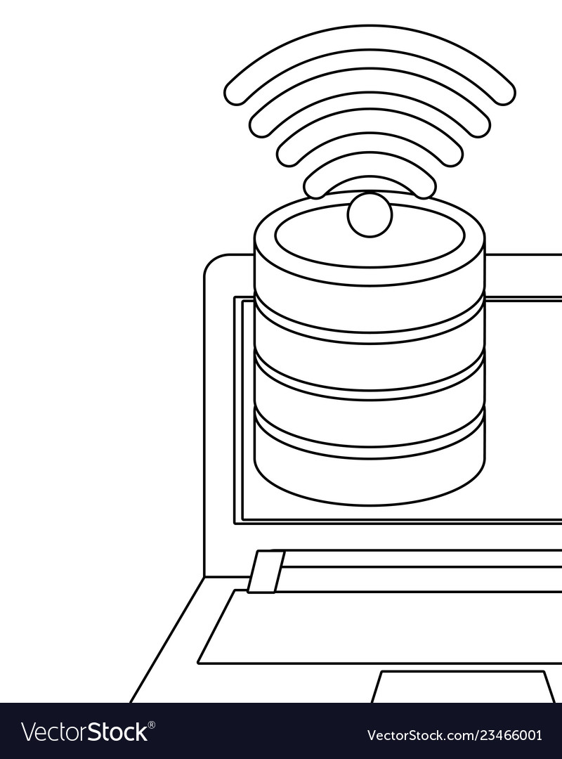 Technology computing cartoon