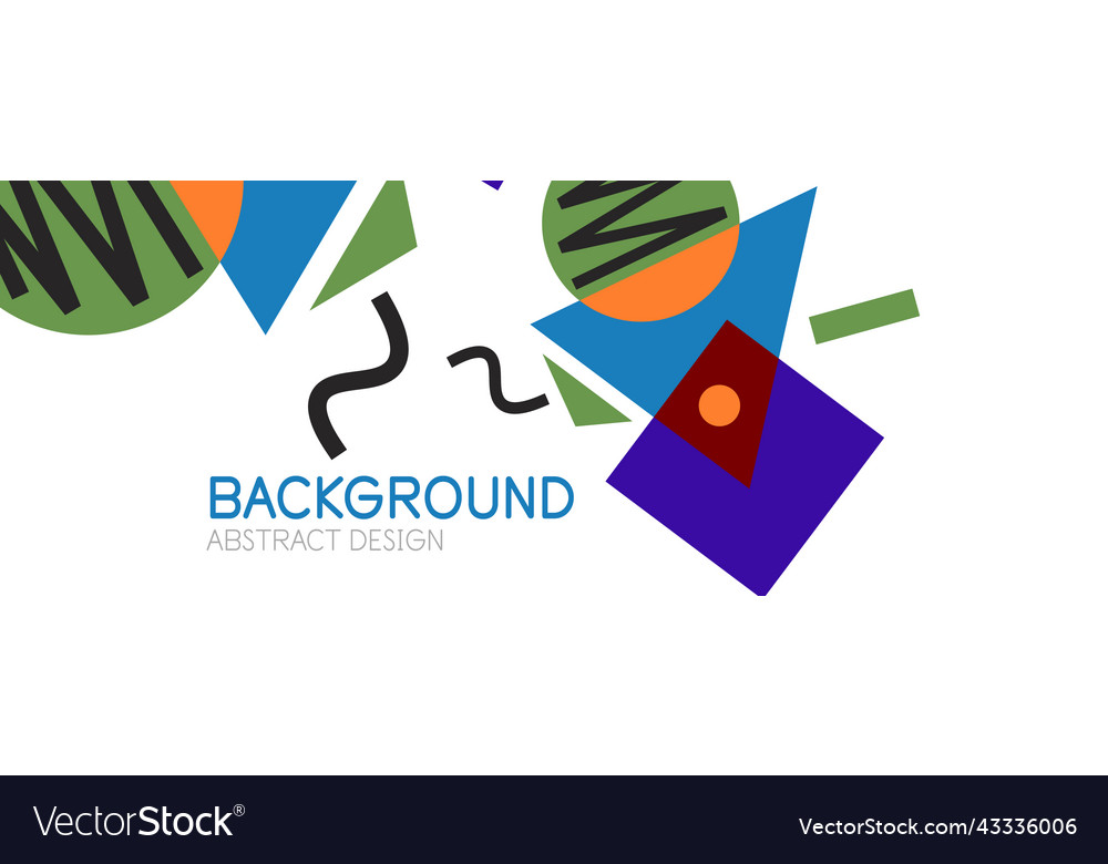 Abstract background blocks lines triangles Vector Image Abstract background blocks lines triangles