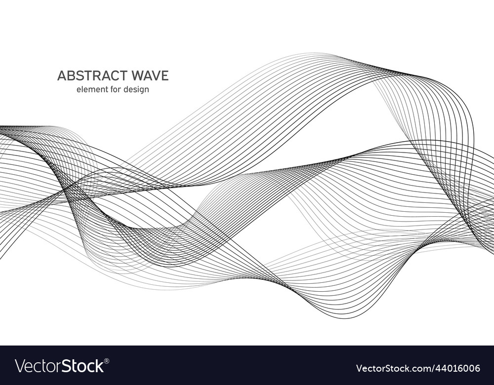 Abstract wave element for design digital vector image Abstract wave element for design digital