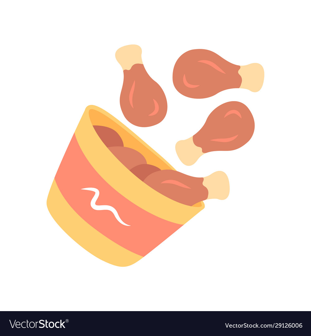 Chicken Bucket with Shadow