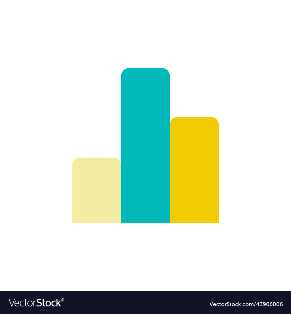 Column graph flat color ui icon