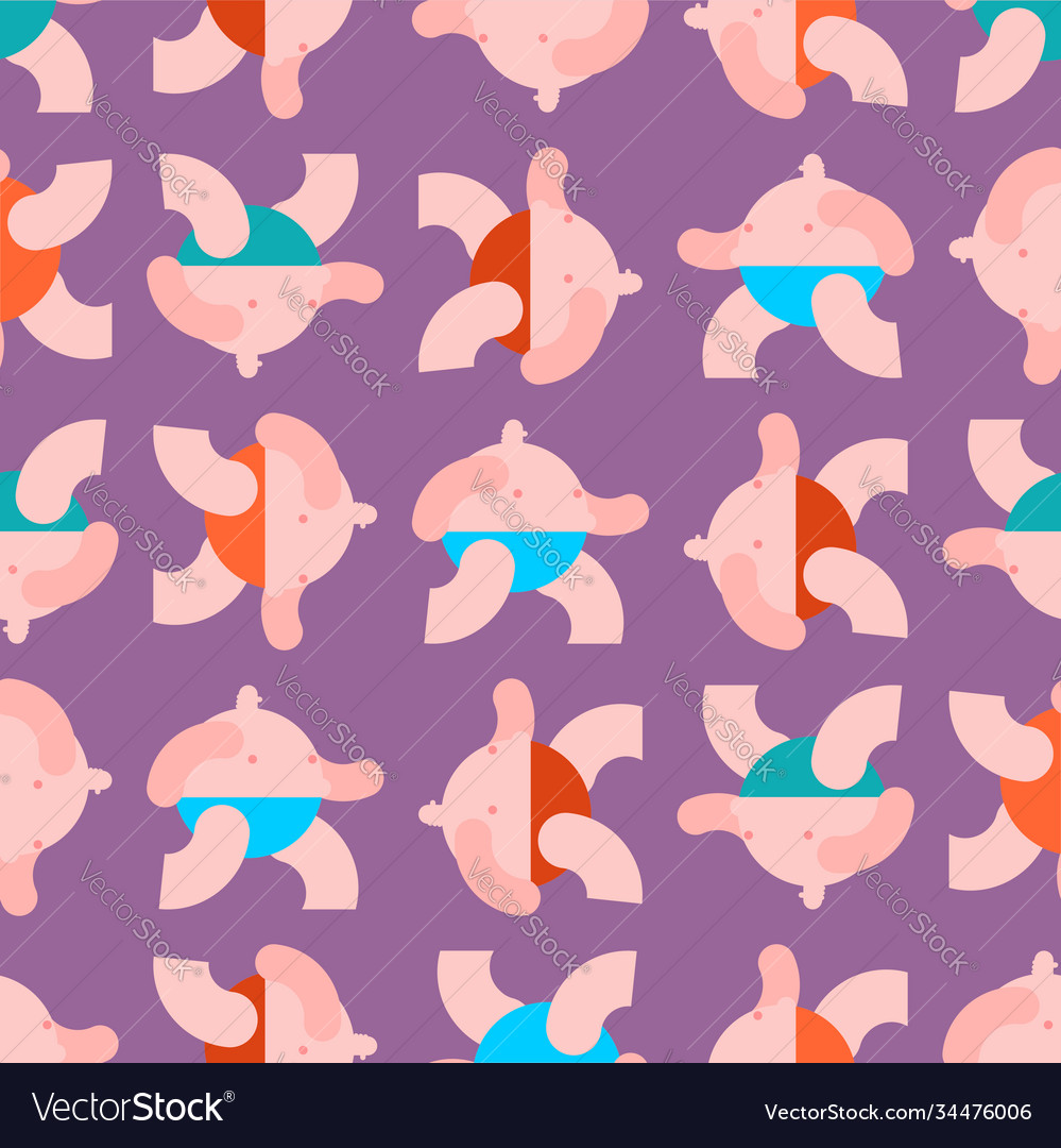 Fat man pattern seamless background texture vector image Fat man pattern seamless background texture