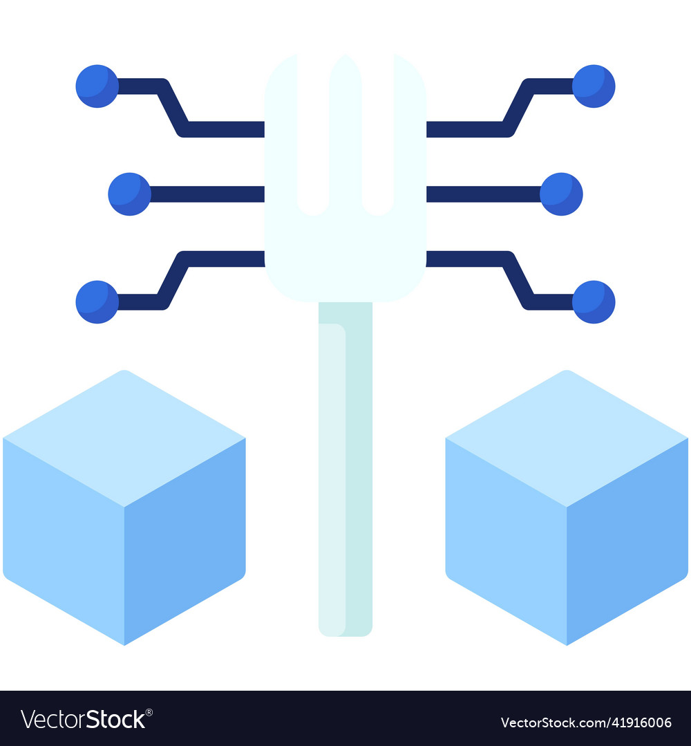 Fork icon blockchain related