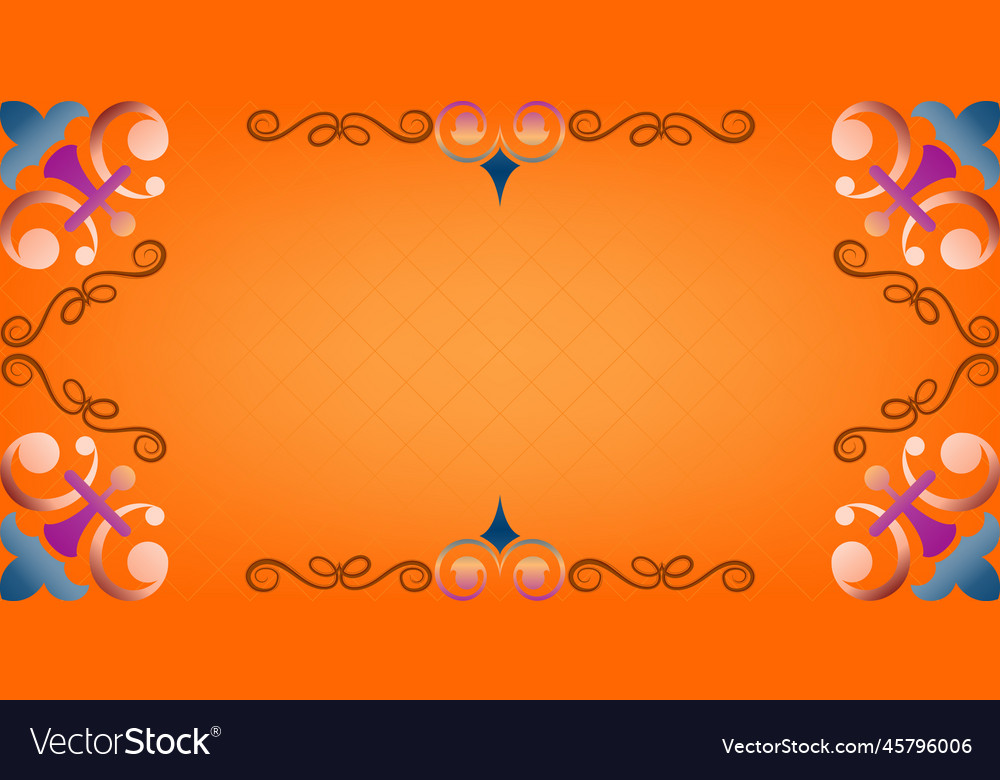 Frame for text with a pattern in arabic asian