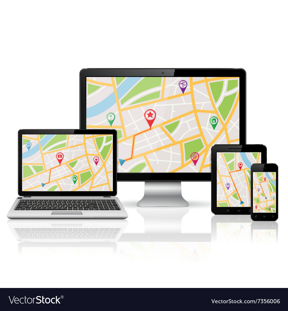 Modern GPS Navigation Concept