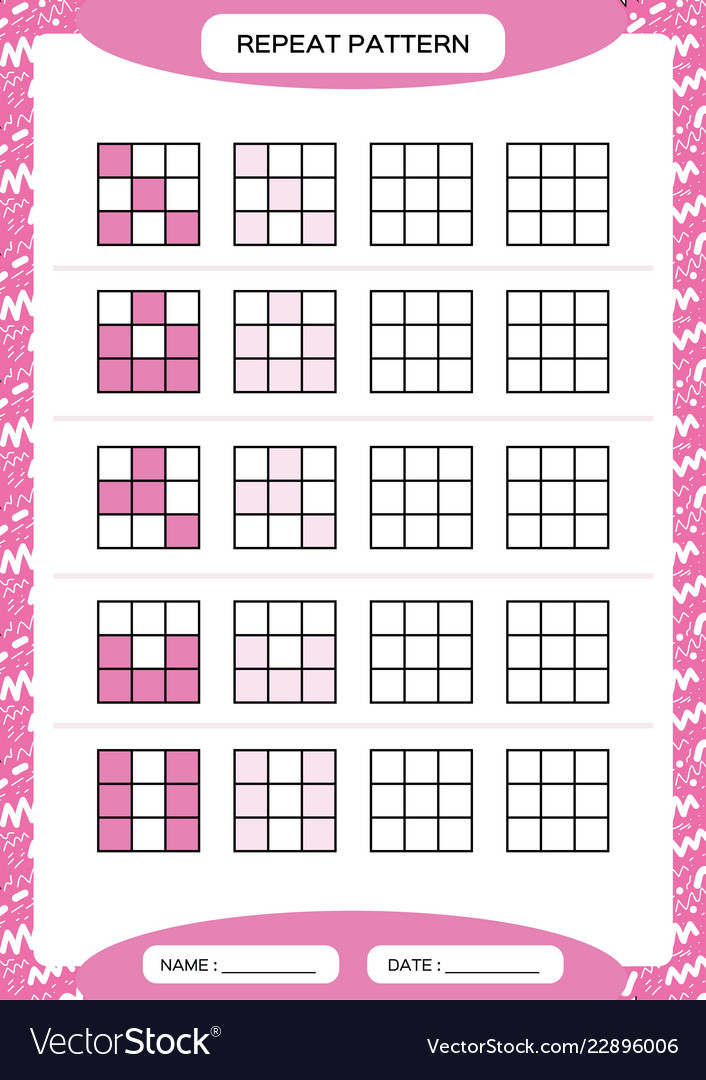Repeat purple pattern cube grid with squares