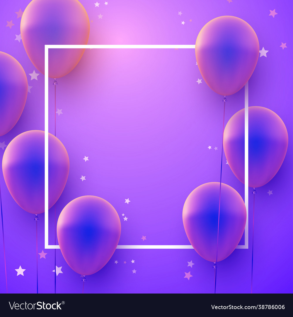 Square frame with blue and violet gradient