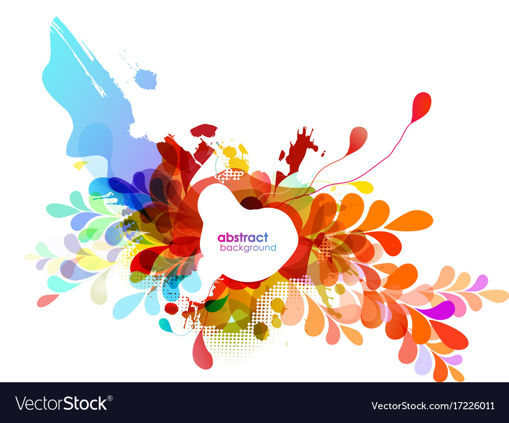Abstract colored background with different shapes