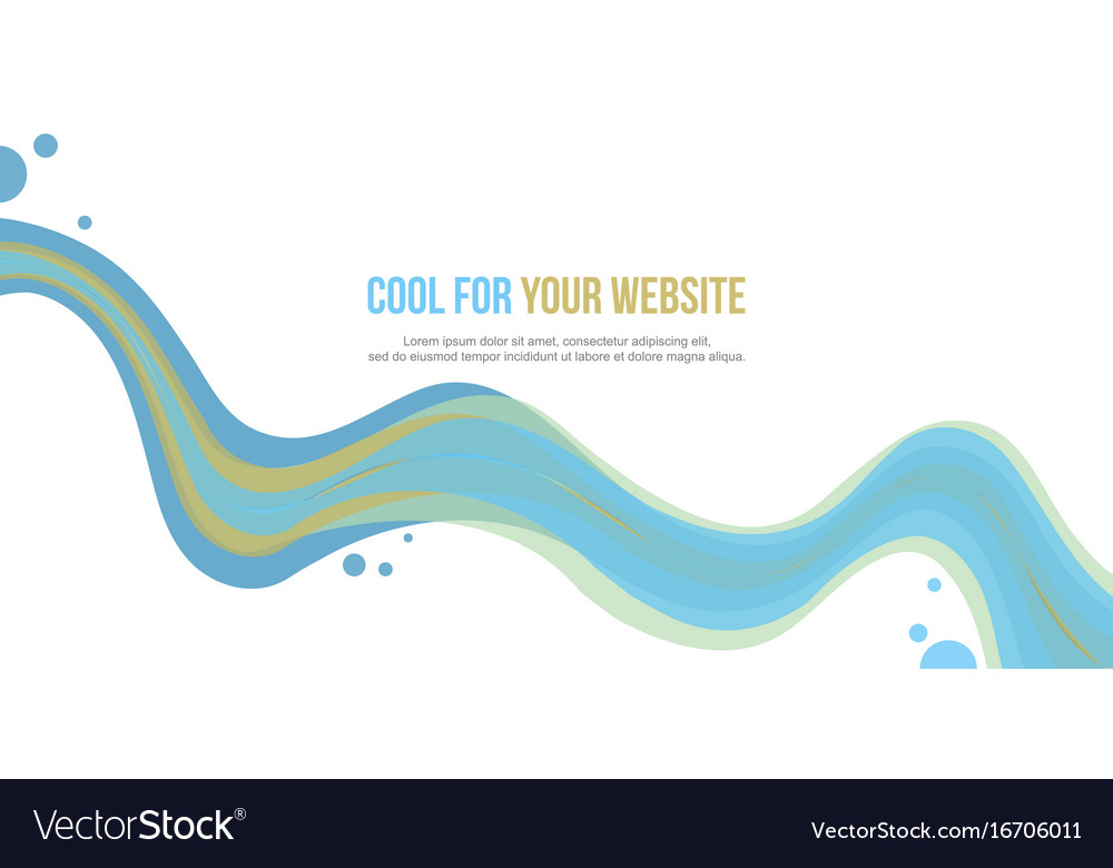 Abstract website header wave style collection