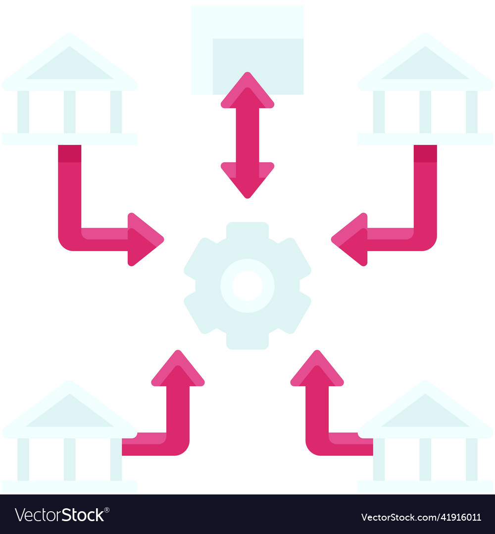 Centralized ledger icon blockchain related