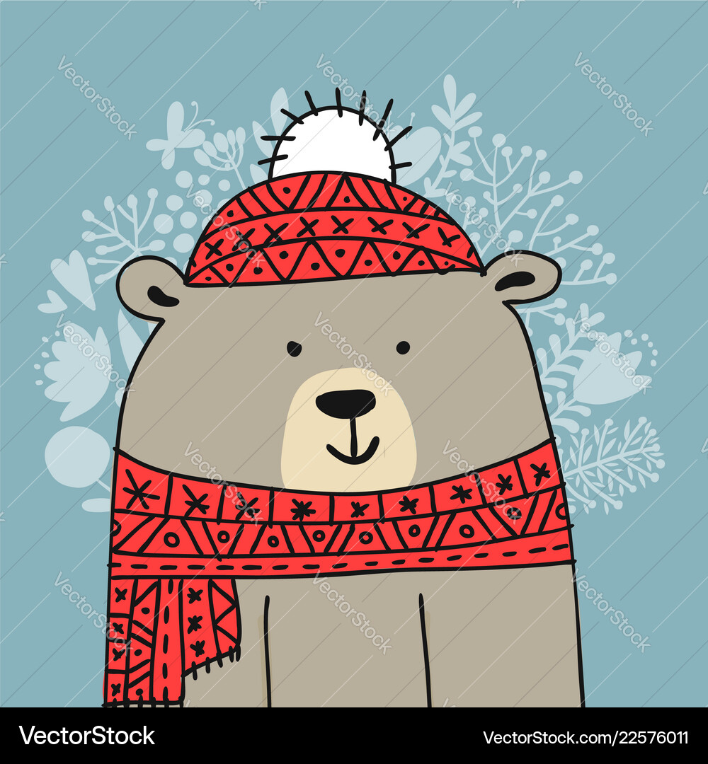 santa with bear