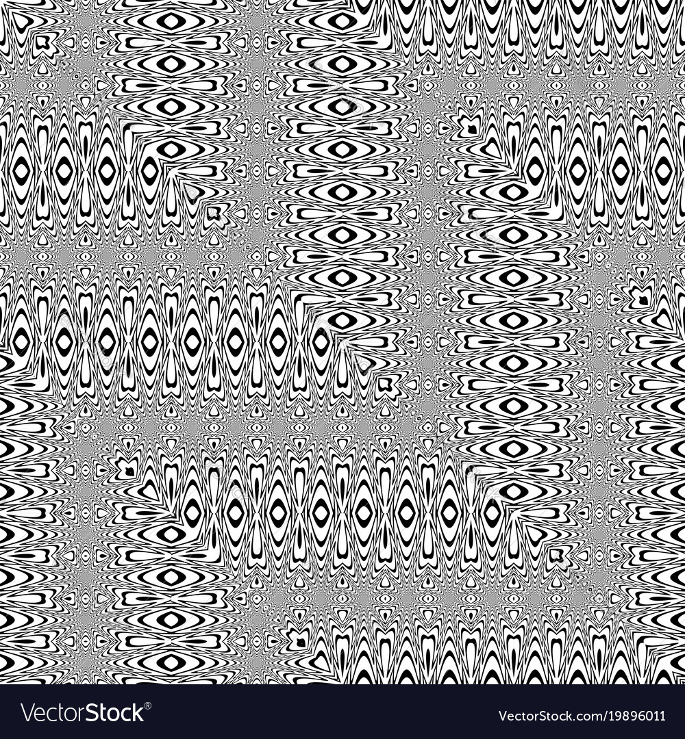 Design seamless monochrome zigzag pattern