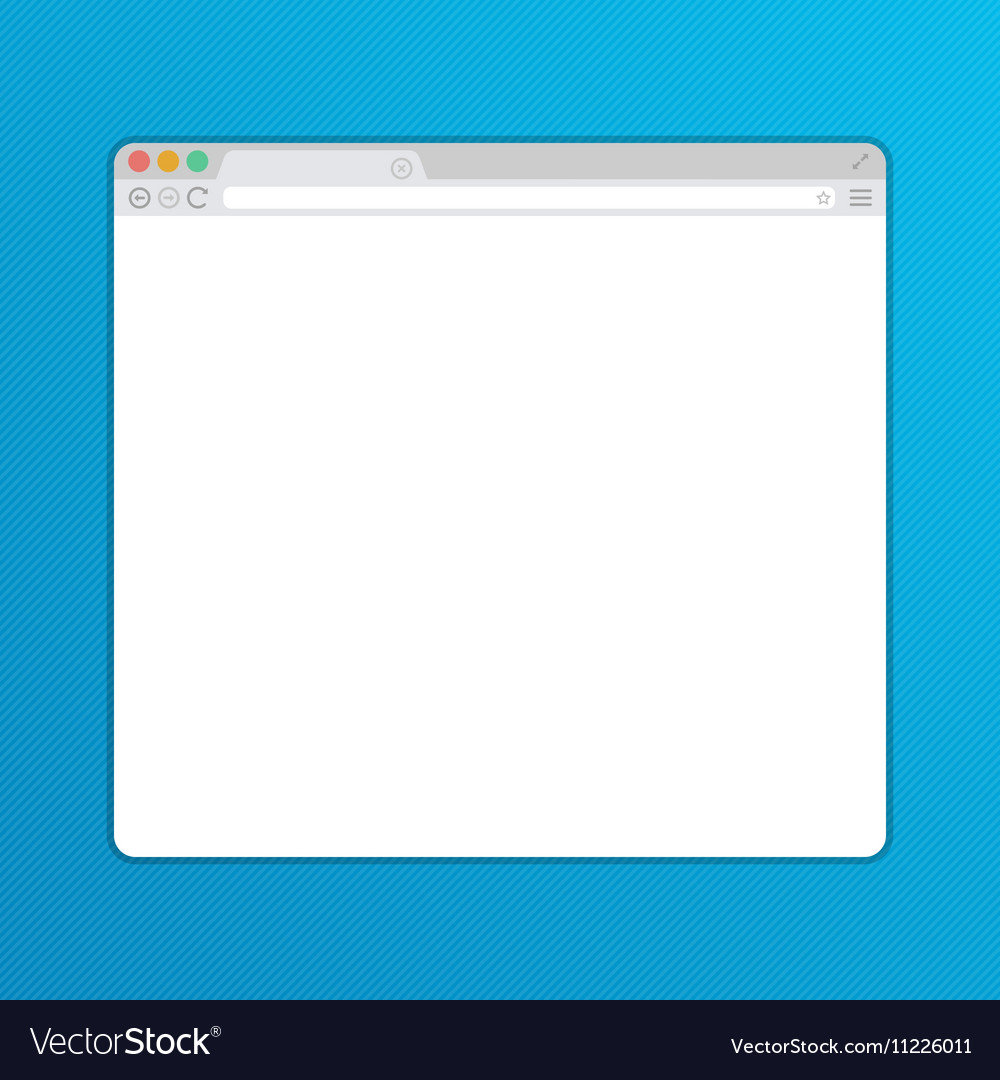 Empty Web Browser Window