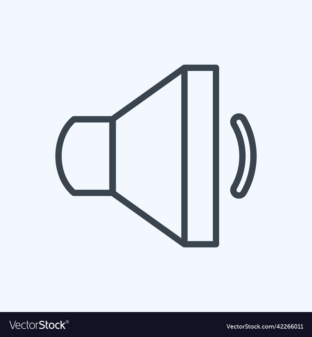 Icon speaker 1 suitable for web interface symbol Vector Image Icon speaker 1 suitable for web interface symbol