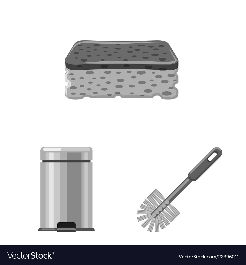 Isolated object of cleaning and service icon set Vector Image Isolated object of cleaning and service icon set