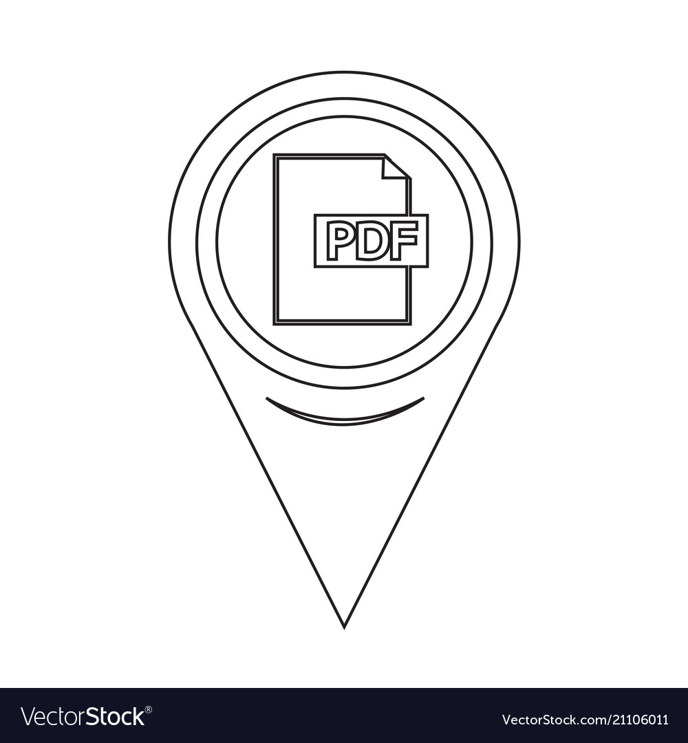 Map pointer pdf icon