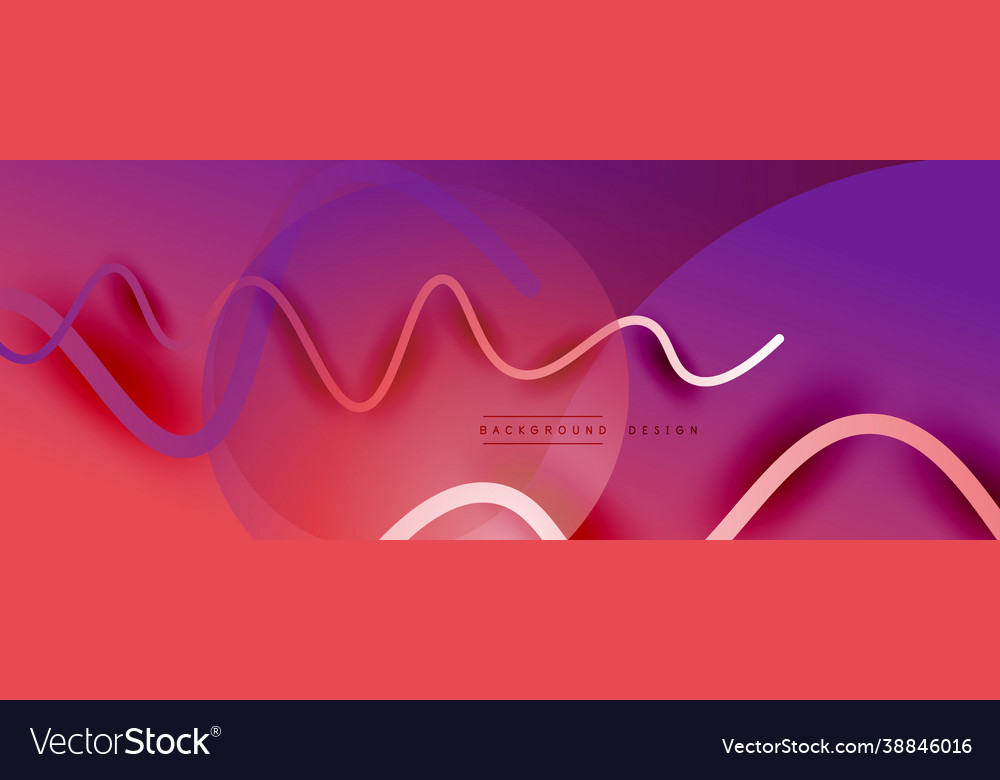 Abstract gradient background with wave line