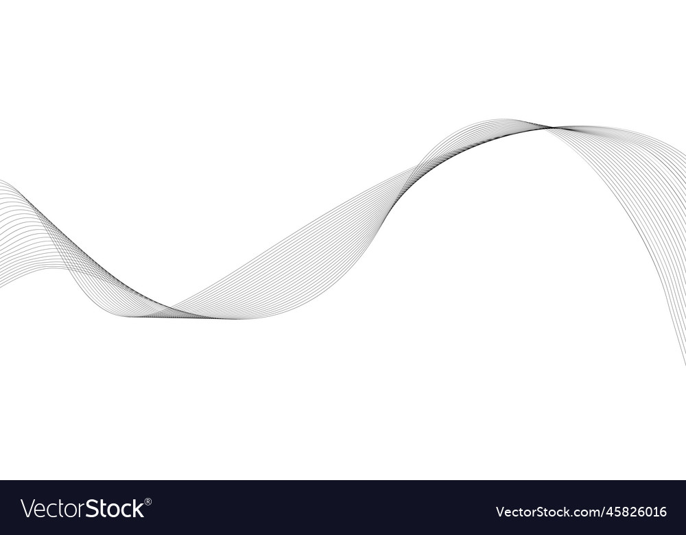 Abstract wave element for design digital