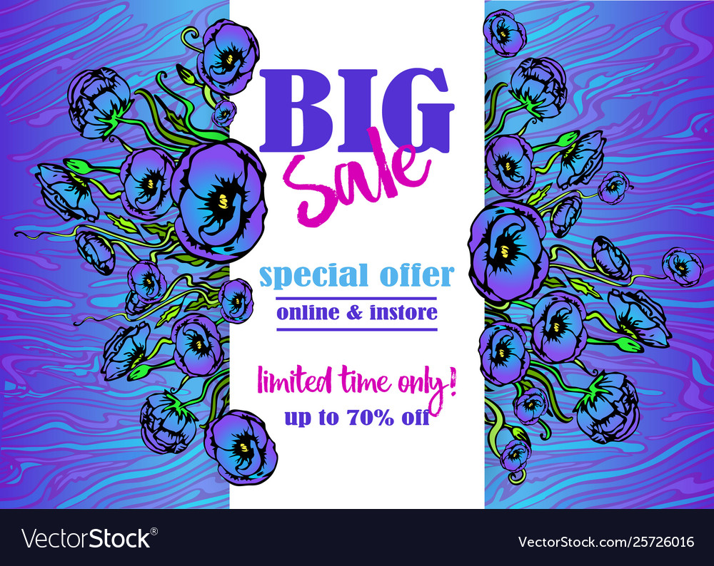 Big sale flayer template for web and print
