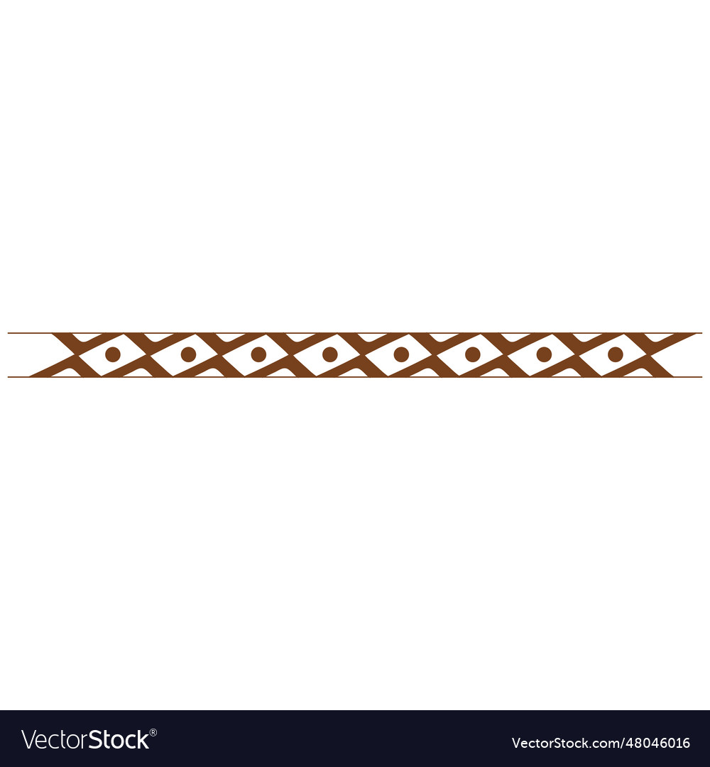 Cross dot border pattern
