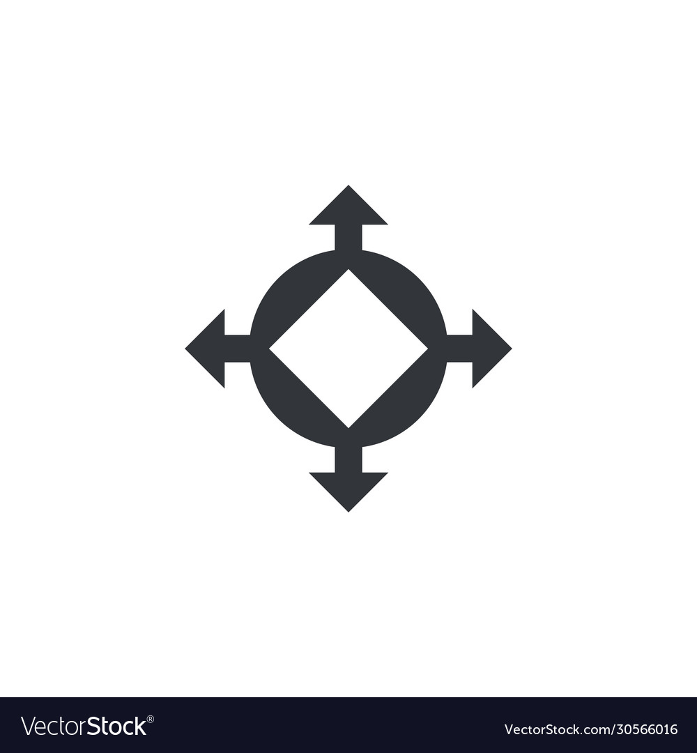 Delivery logistic package with four arrows