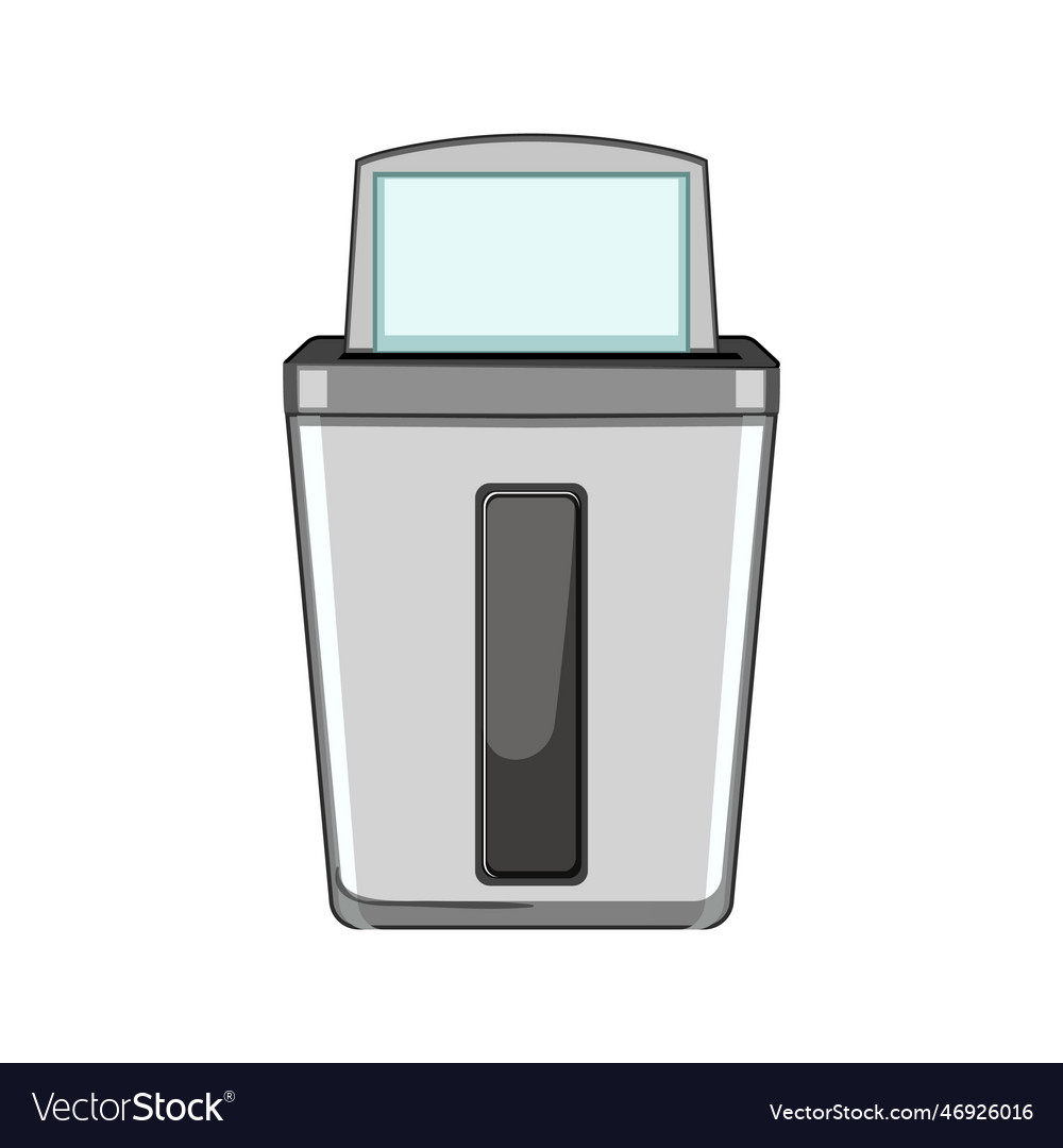 Document cut shredder cartoon