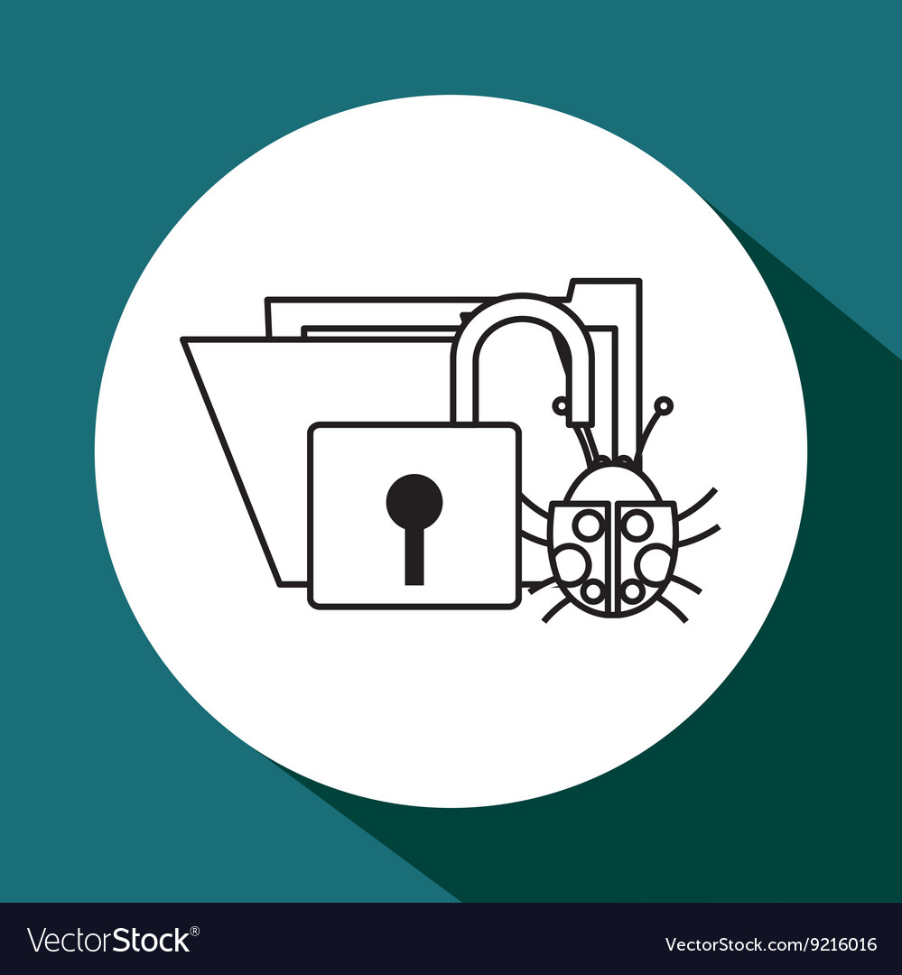 File design security icon isolated