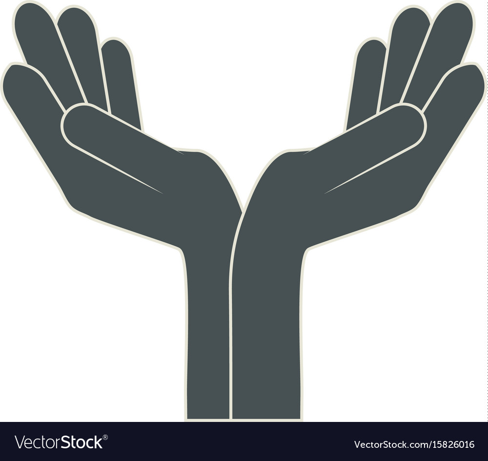 Hands with palms open