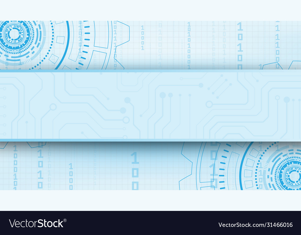 Hi-tech digital data connection system vector image Hi-tech digital data connection system