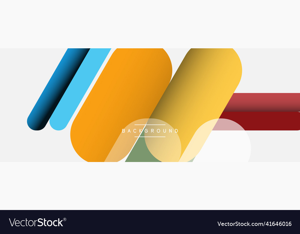 Overlapping round shapes and lines background