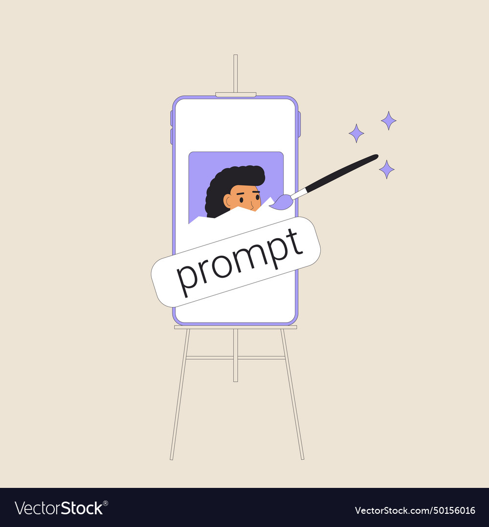 Prompt engineering in visual art vector image Prompt engineering in visual art