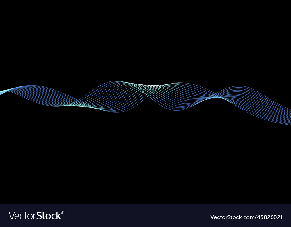 Abstract wave element for design digital