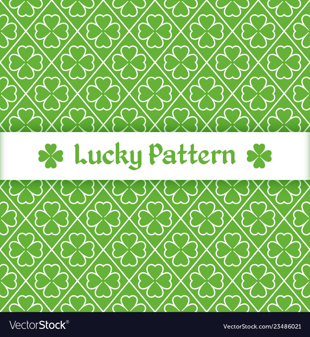 Clover pattern Vector Image Clover pattern