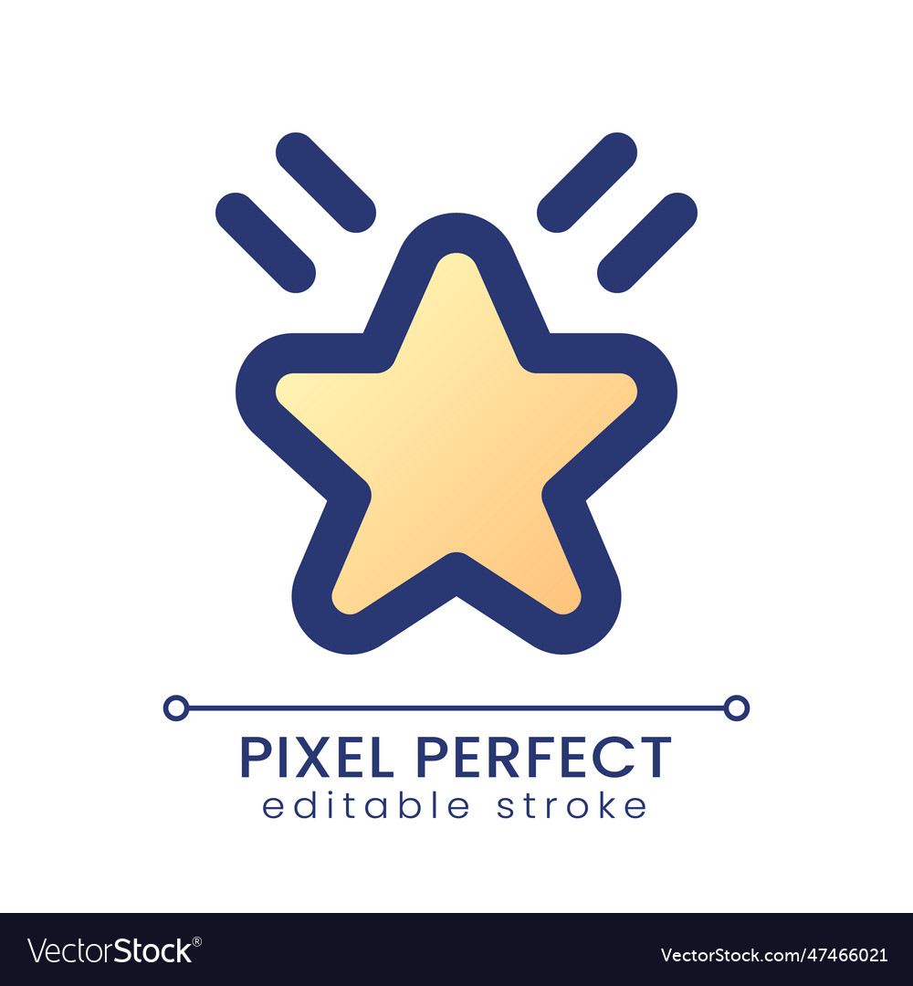 Effect pixel perfect gradient fill ui icon vector image Effect pixel perfect gradient fill ui icon