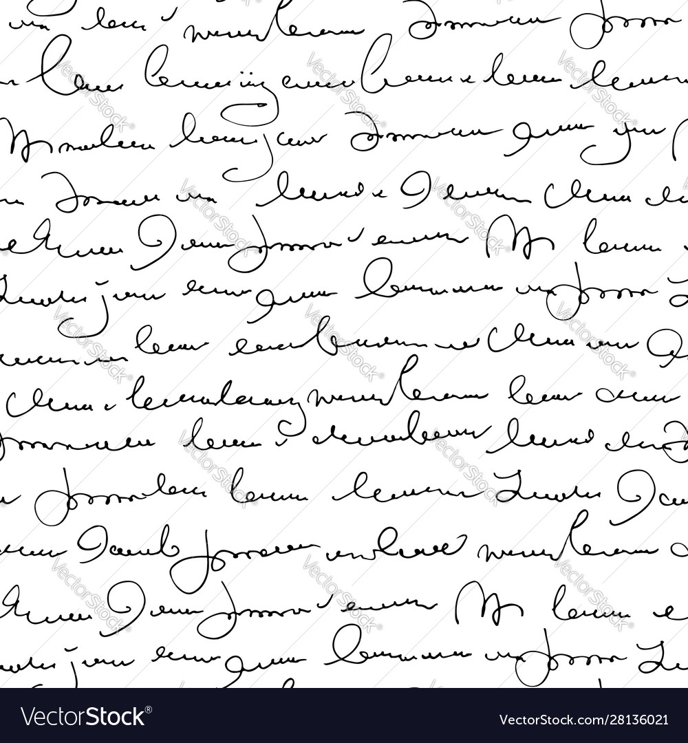 Elegant Handwritten Script Pattern