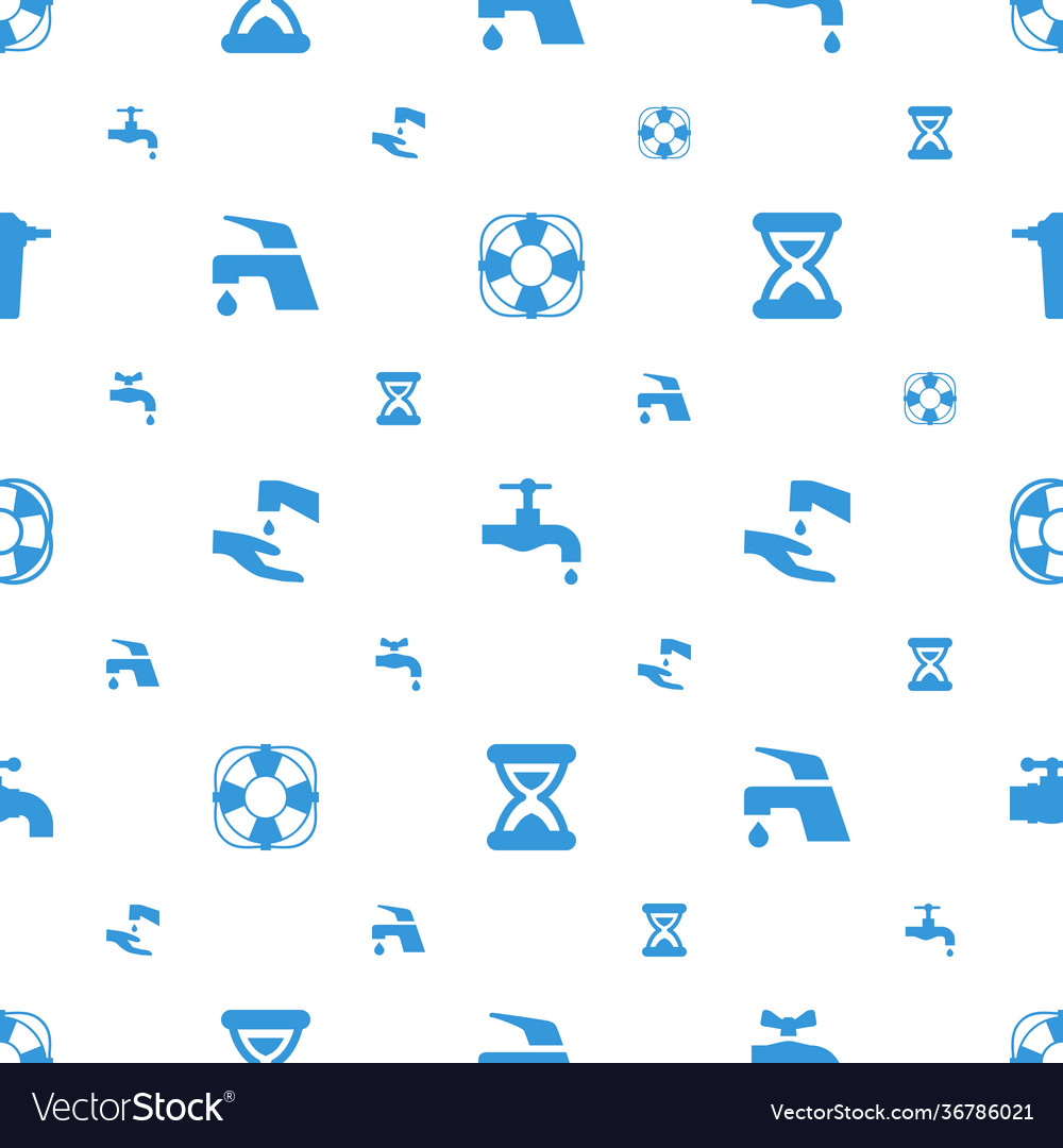 Flow icons pattern seamless white background