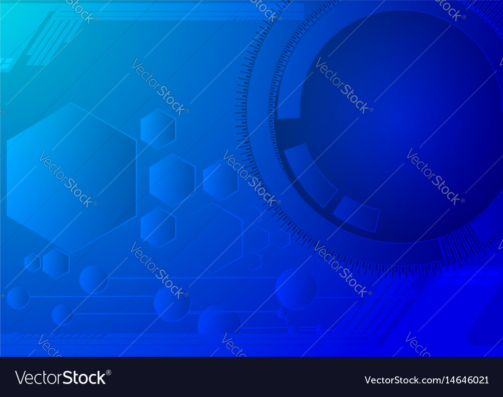 Gray abstract hexagon and circle lines background