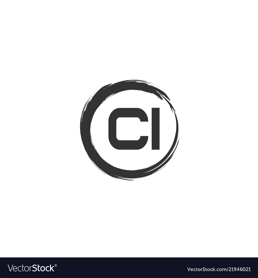 Original Buchstaben ci Logo Vorlage Design