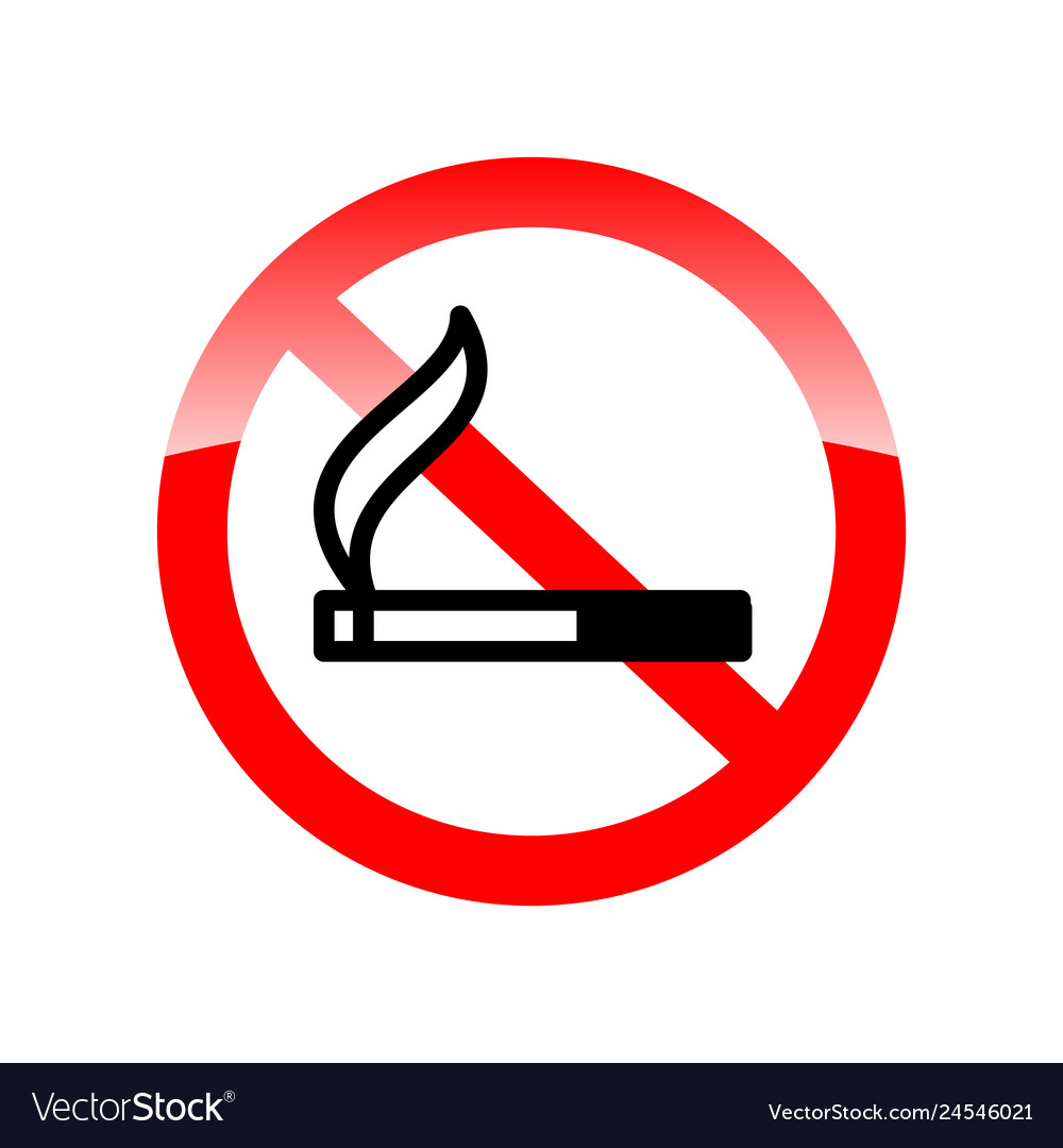 No smoking sign Royalty Free Vector Image - VectorStock