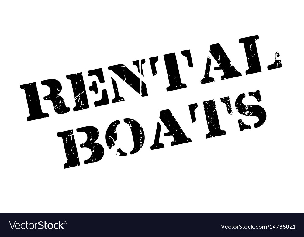 Rental boats rubber stamp