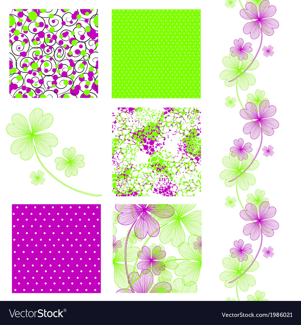 Seamless patterns set