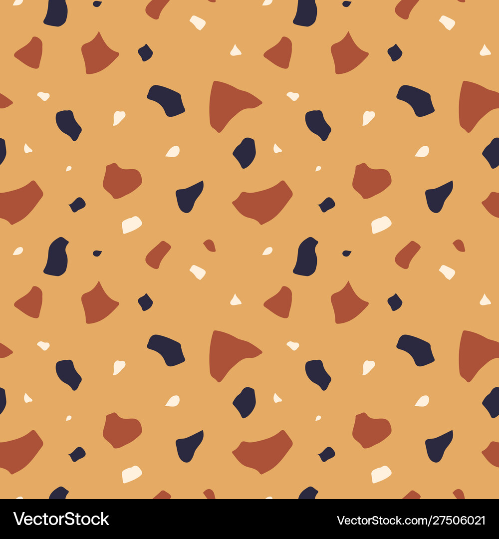 Terrazzo flooring seamless pattern Royalty Free Vector Image