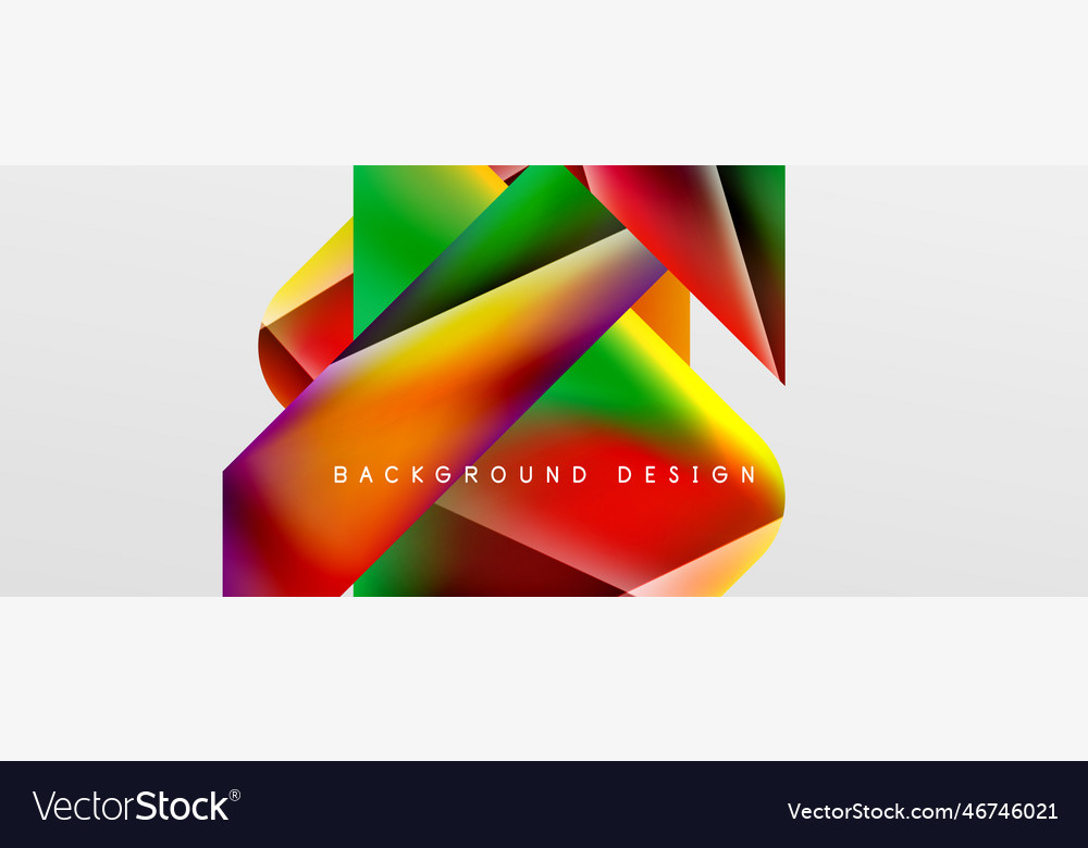 Triangle fluid color gradient abstract background Vector Image Triangle fluid color gradient abstract background