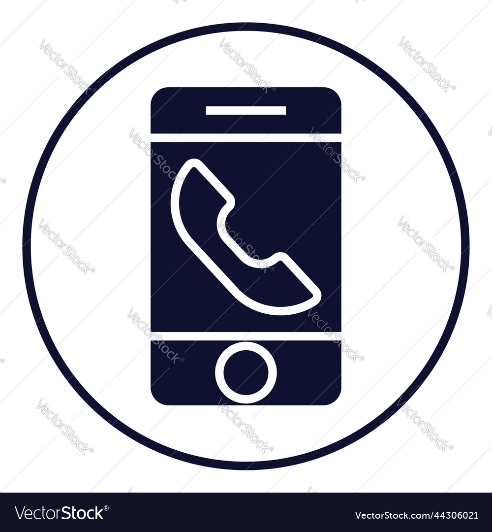 Ui call on a white background