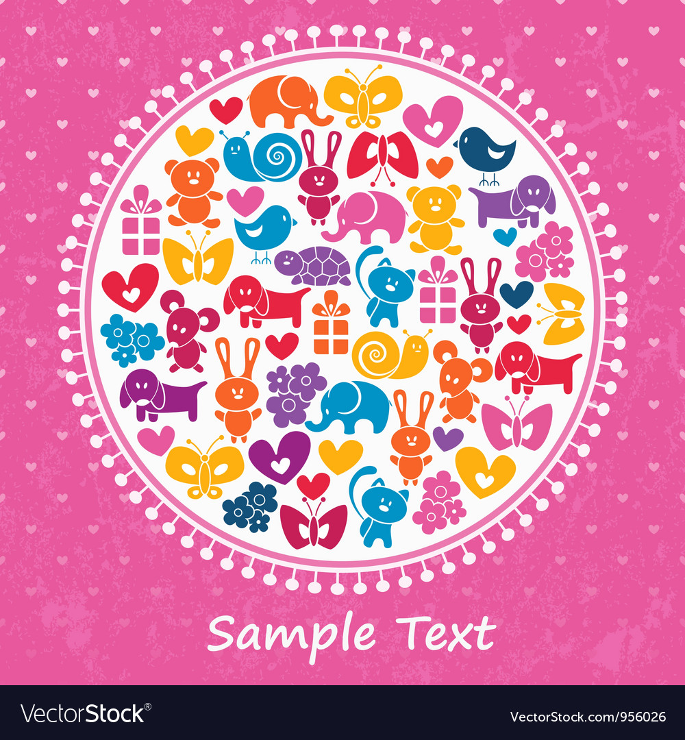 Baby pink background Royalty Free Vector Image