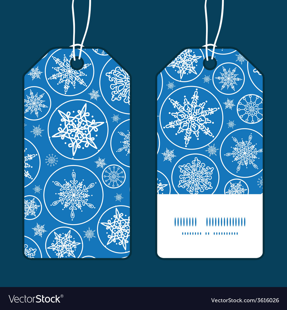 Falling snowflakes vertical stripe frame pattern